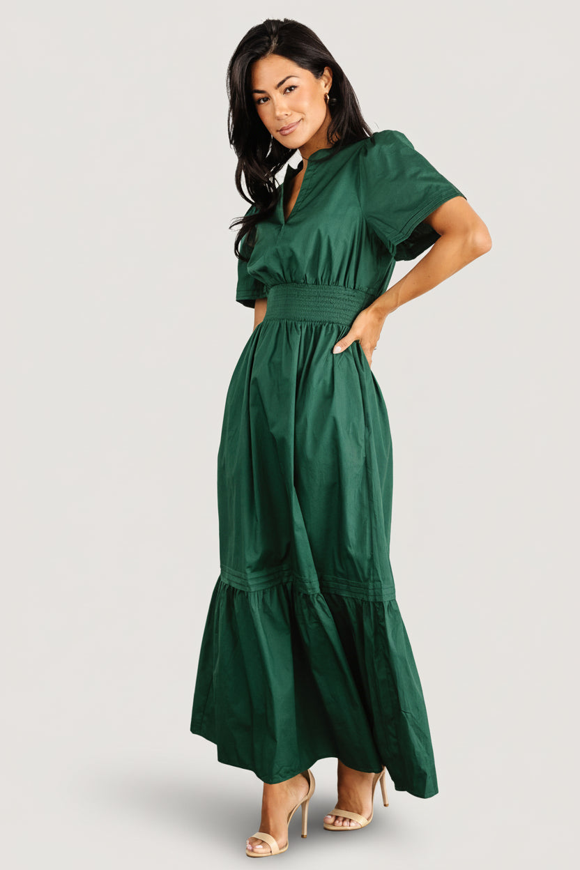 Vera Maxi Dress | Emerald-Glamsiq