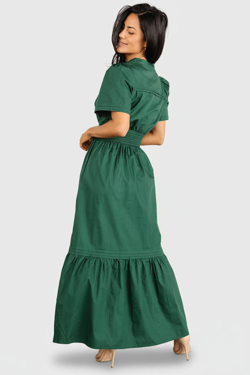 Vera Maxi Dress | Emerald-Glamsiq