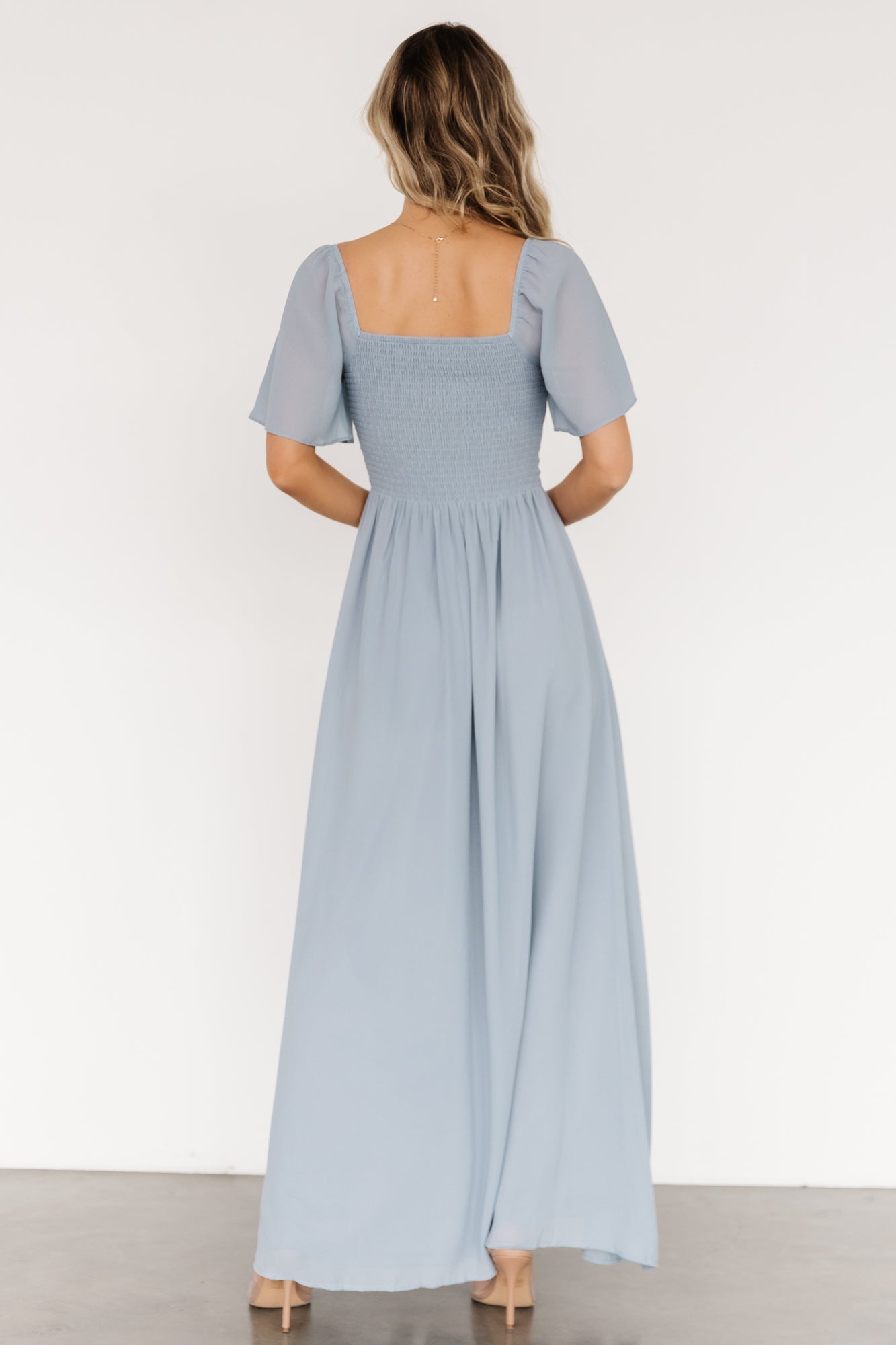Sierra Sweetheart Maxi Dress | Light Blue-Glamsiq