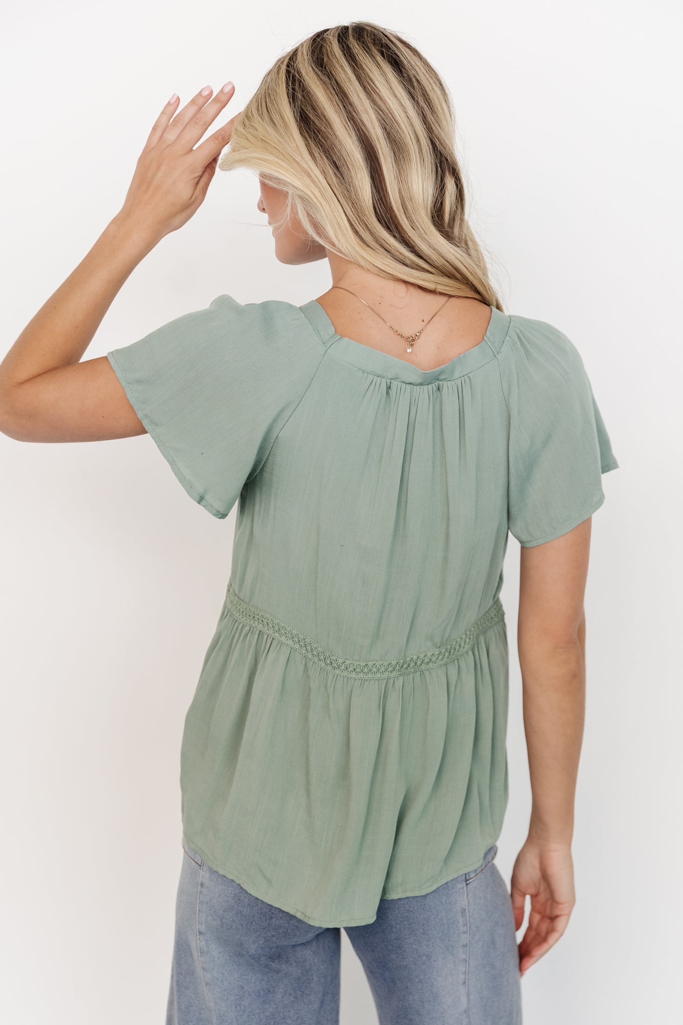 Unity Button Up Top | Sage-Glamsiq