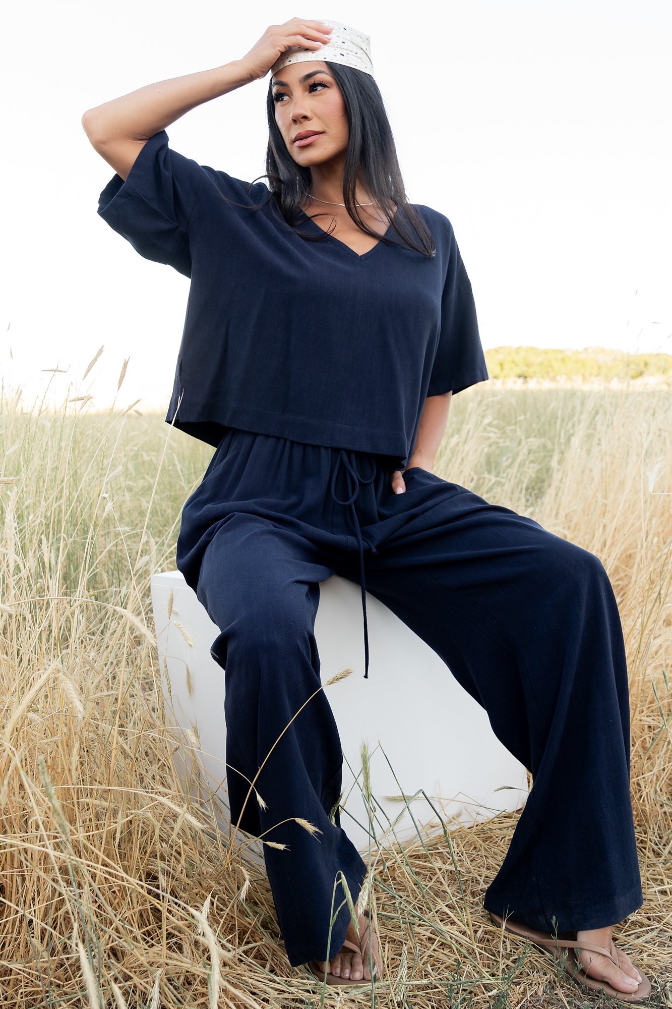 Timbre Matching Set | Navy-Glamsiq