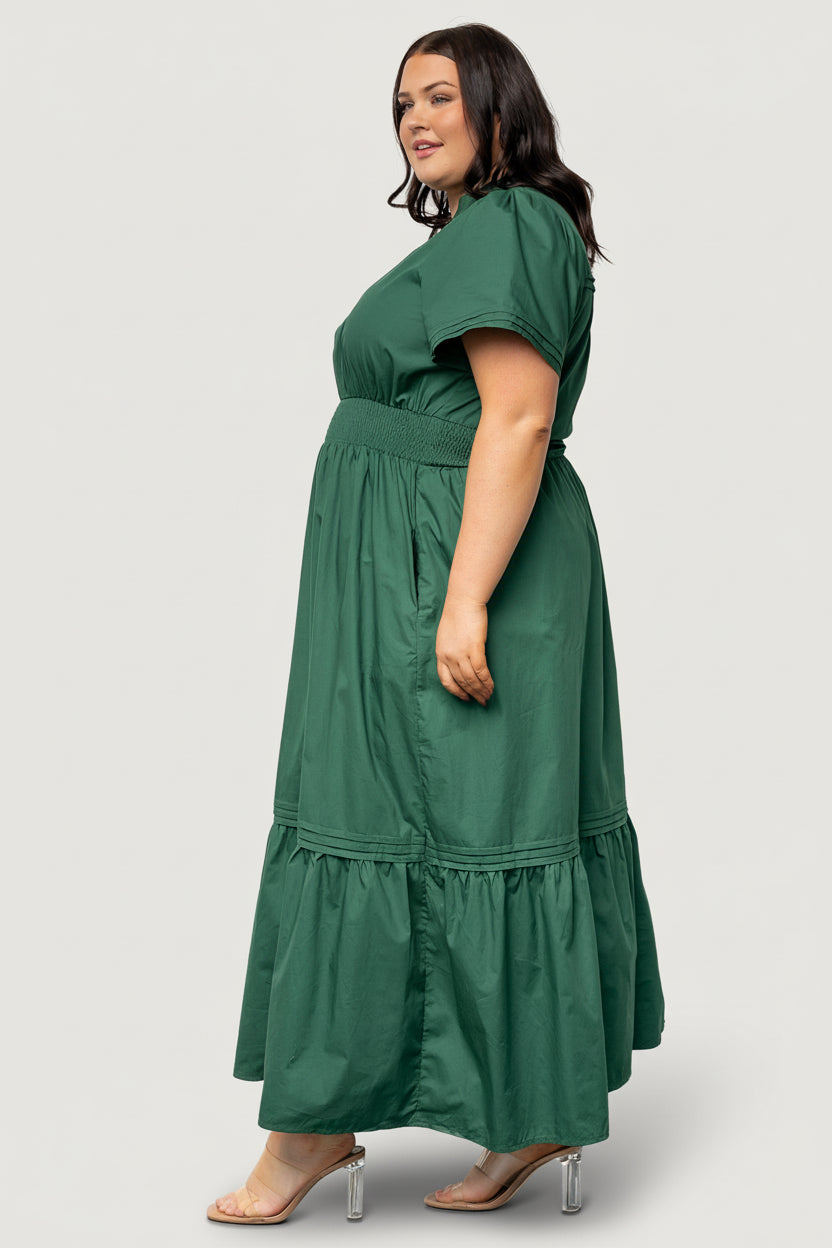 Vera Maxi Dress | Emerald-Glamsiq
