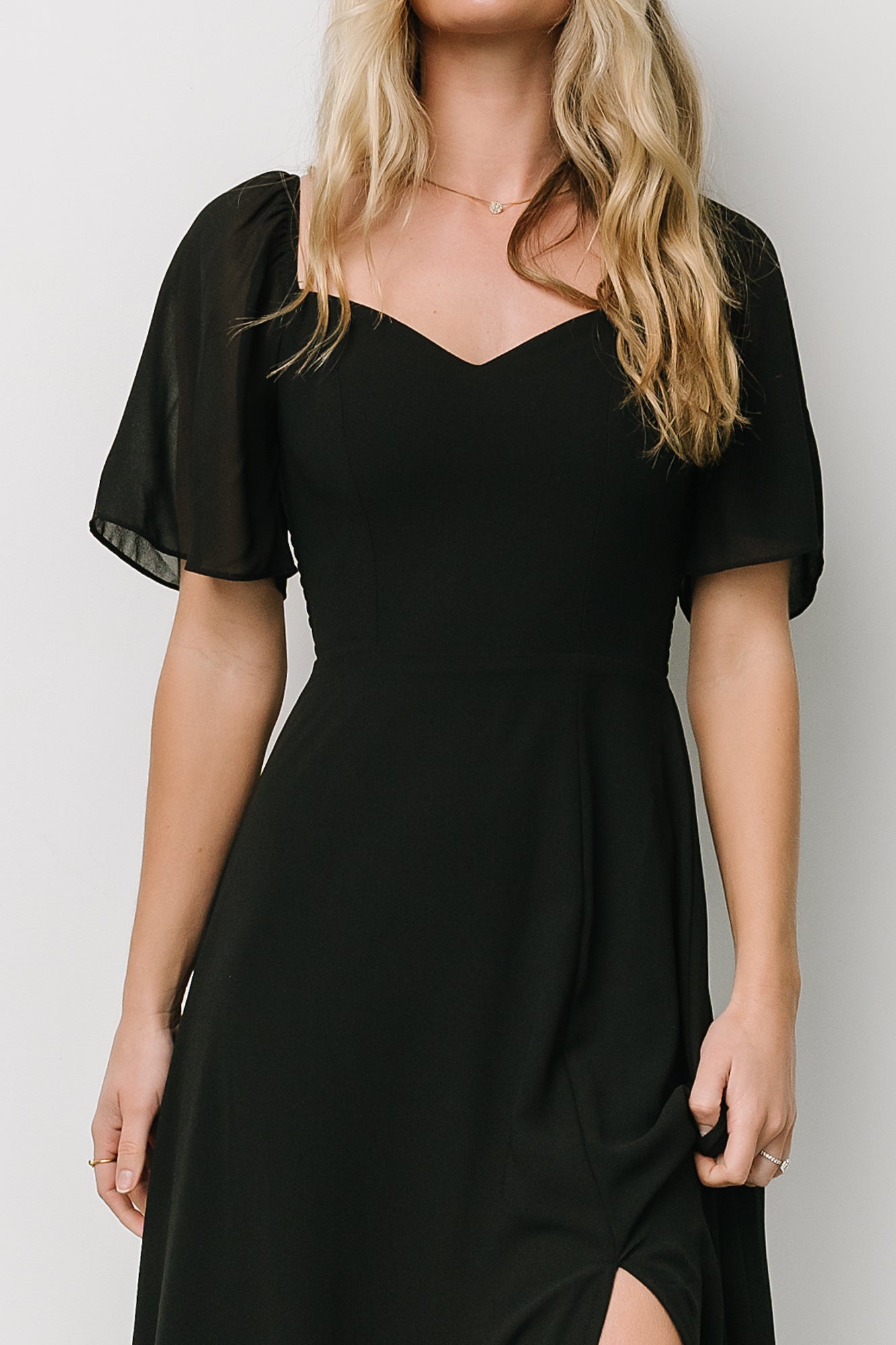 Sierra Sweetheart Maxi Dress | Black-Glamsiq