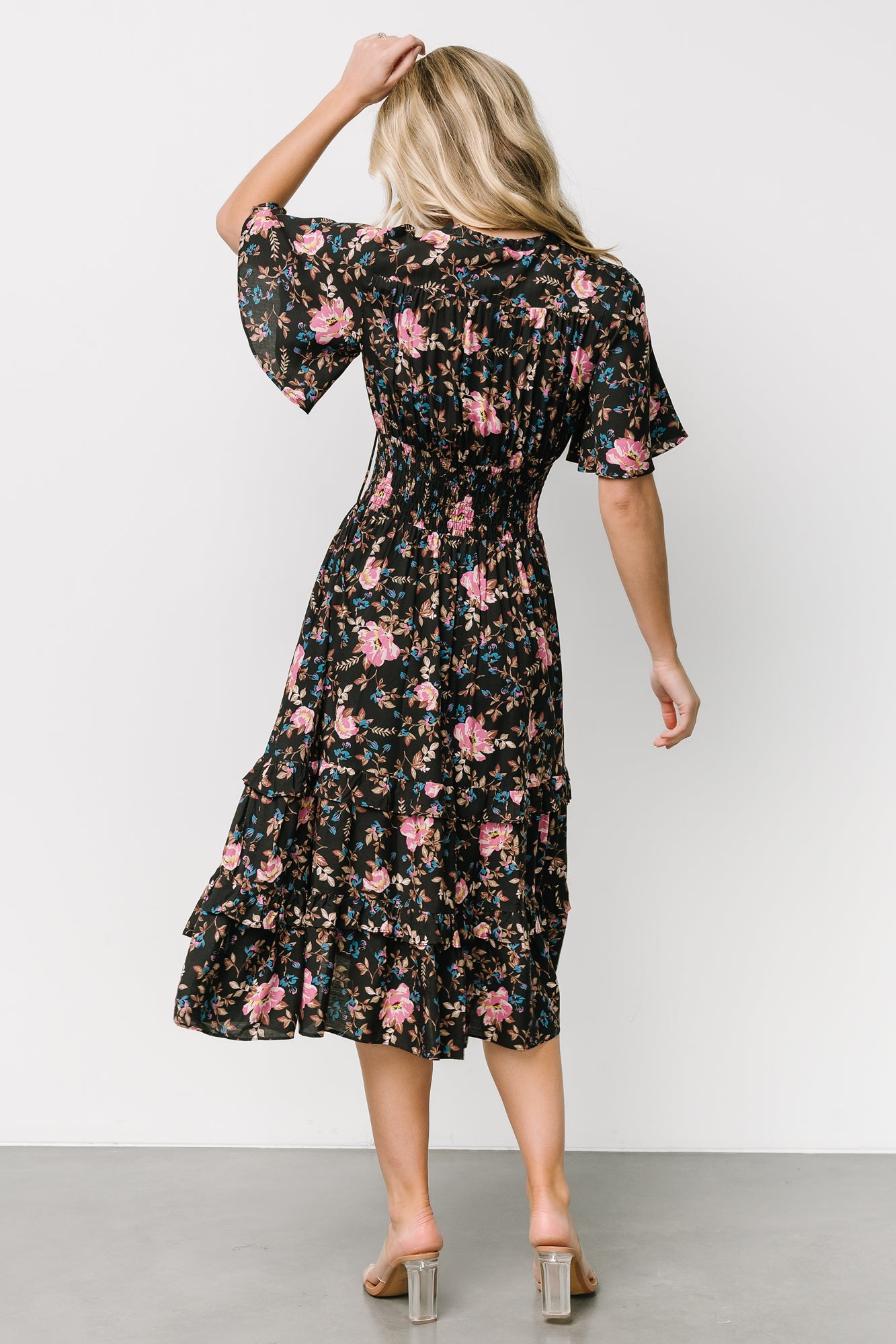 Spell Boho Midi Dress | Midnight Garden-Glamsiq