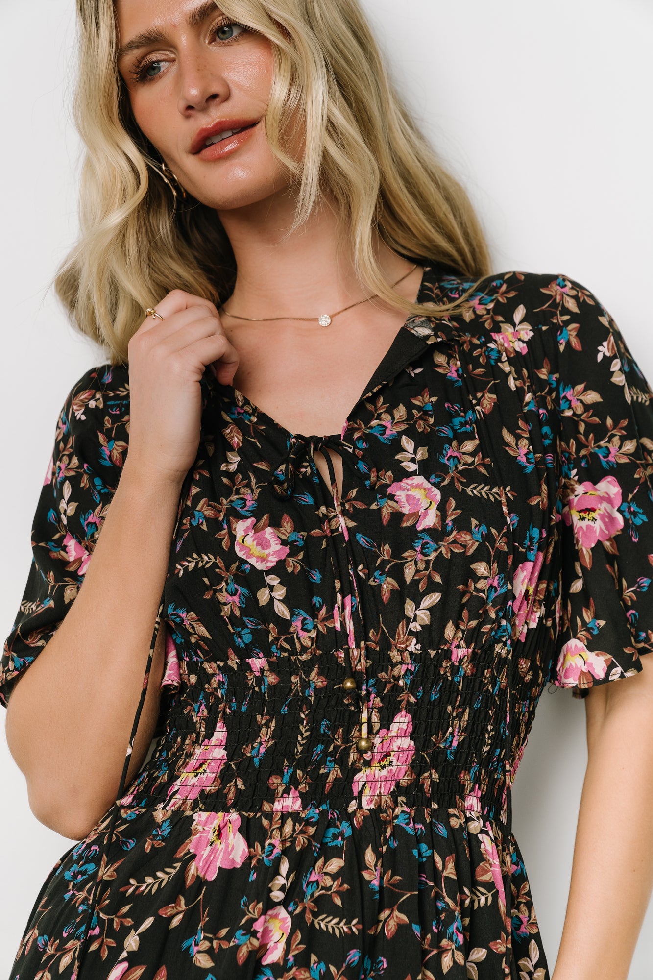 Spell Boho Midi Dress | Midnight Garden-Glamsiq