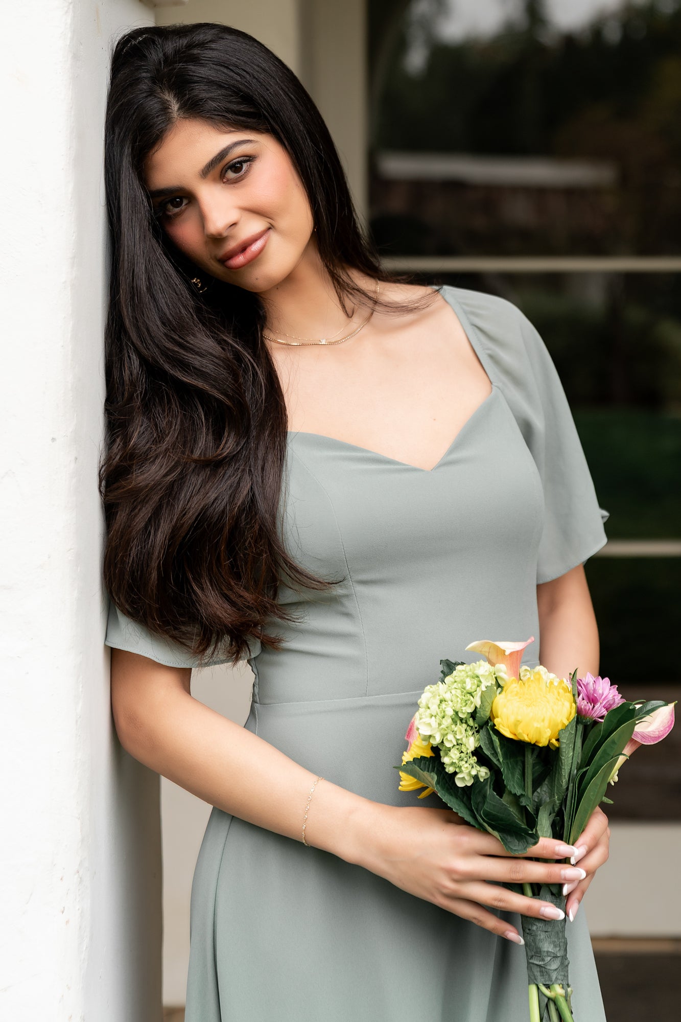 Sierra Sweetheart Maxi Dress | Eucalyptus-Glamsiq