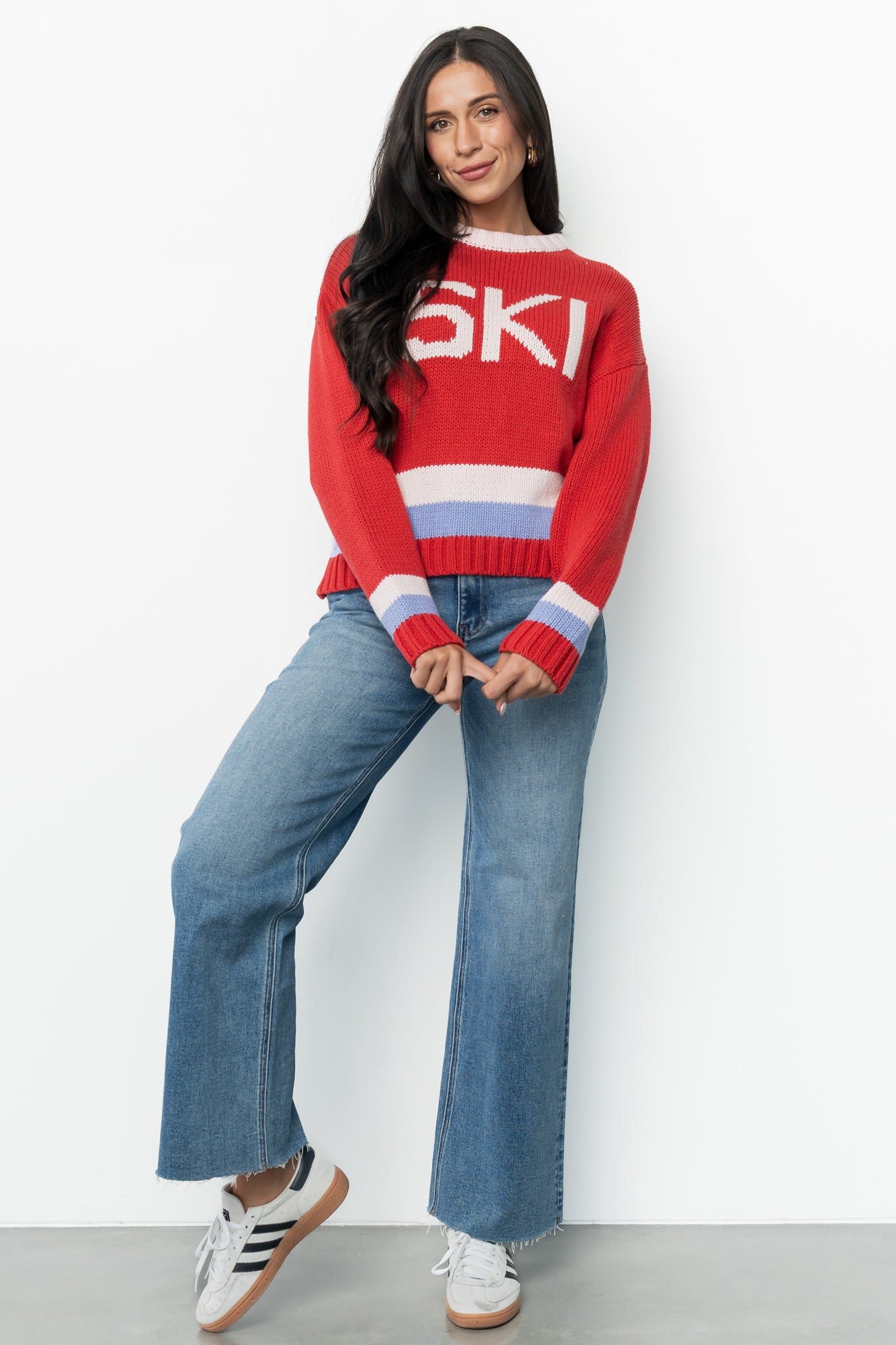 Ski Sweater | Red Multi-Glamsiq