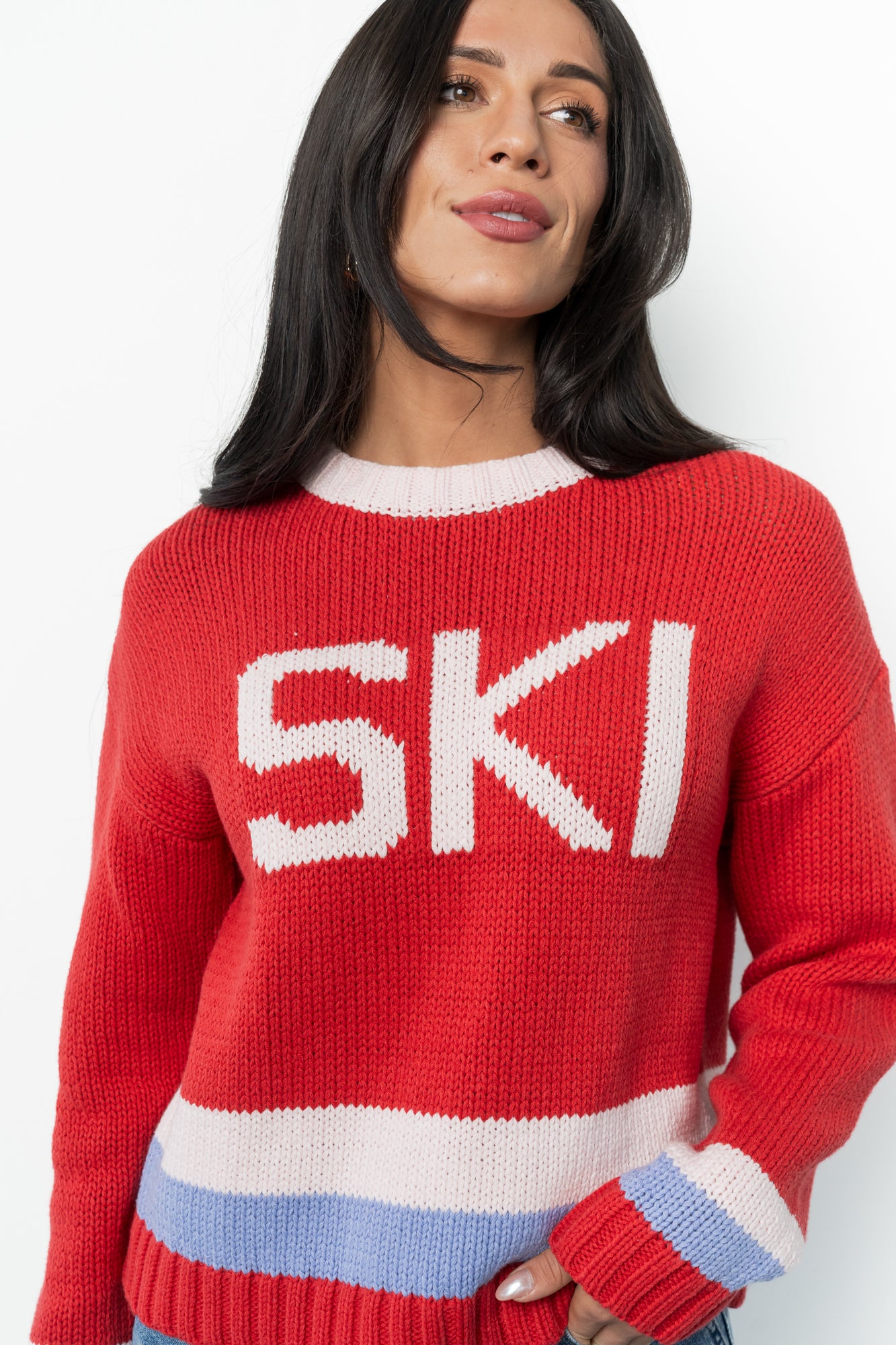 Ski Sweater | Red Multi-Glamsiq