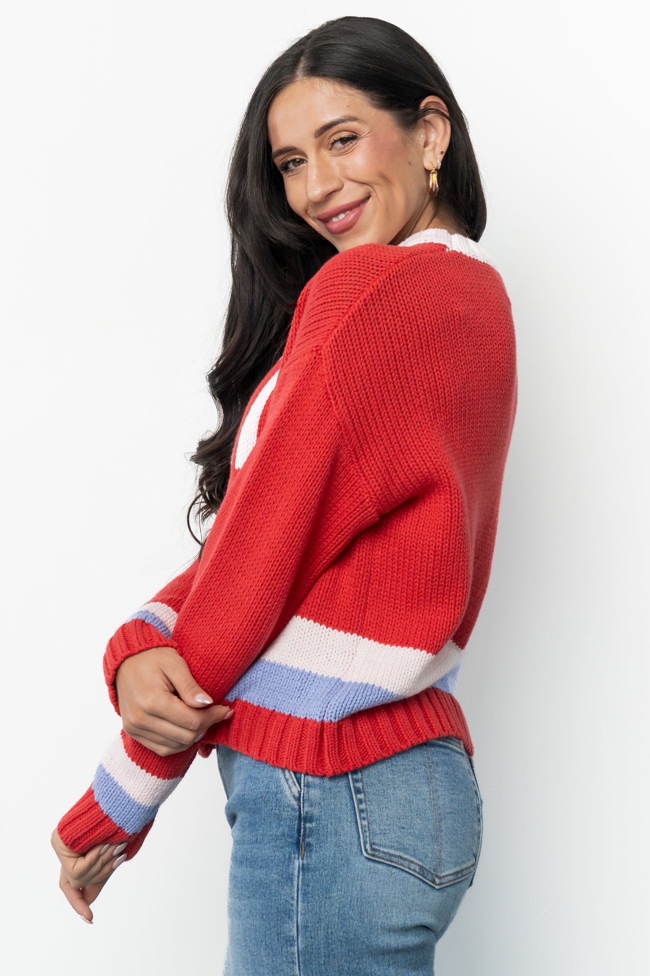 Ski Sweater | Red Multi-Glamsiq