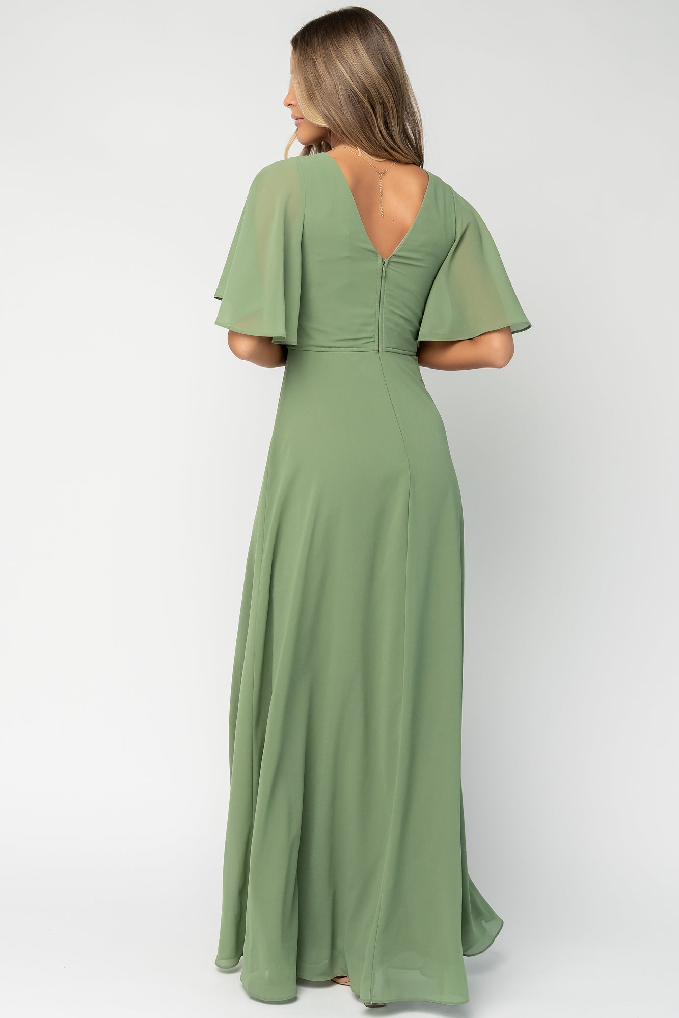 Valetta Maxi Dress | Olive-Glamsiq