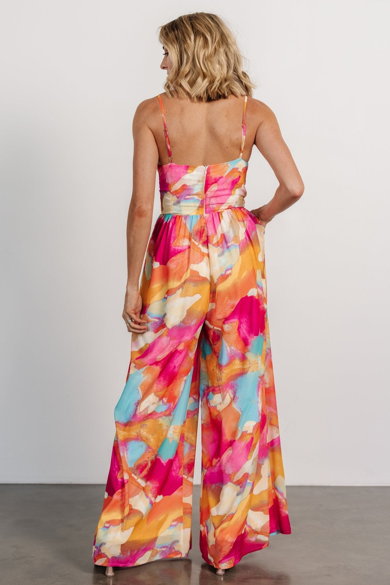 Shea Jumpsuit | Multi Print-Glamsiq