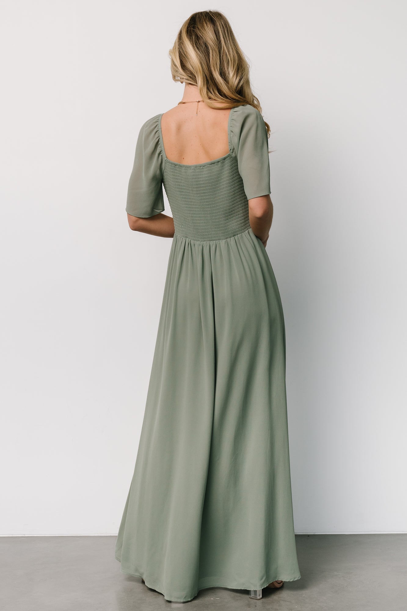 Sierra Sweetheart Maxi Dress | Eucalyptus-Glamsiq