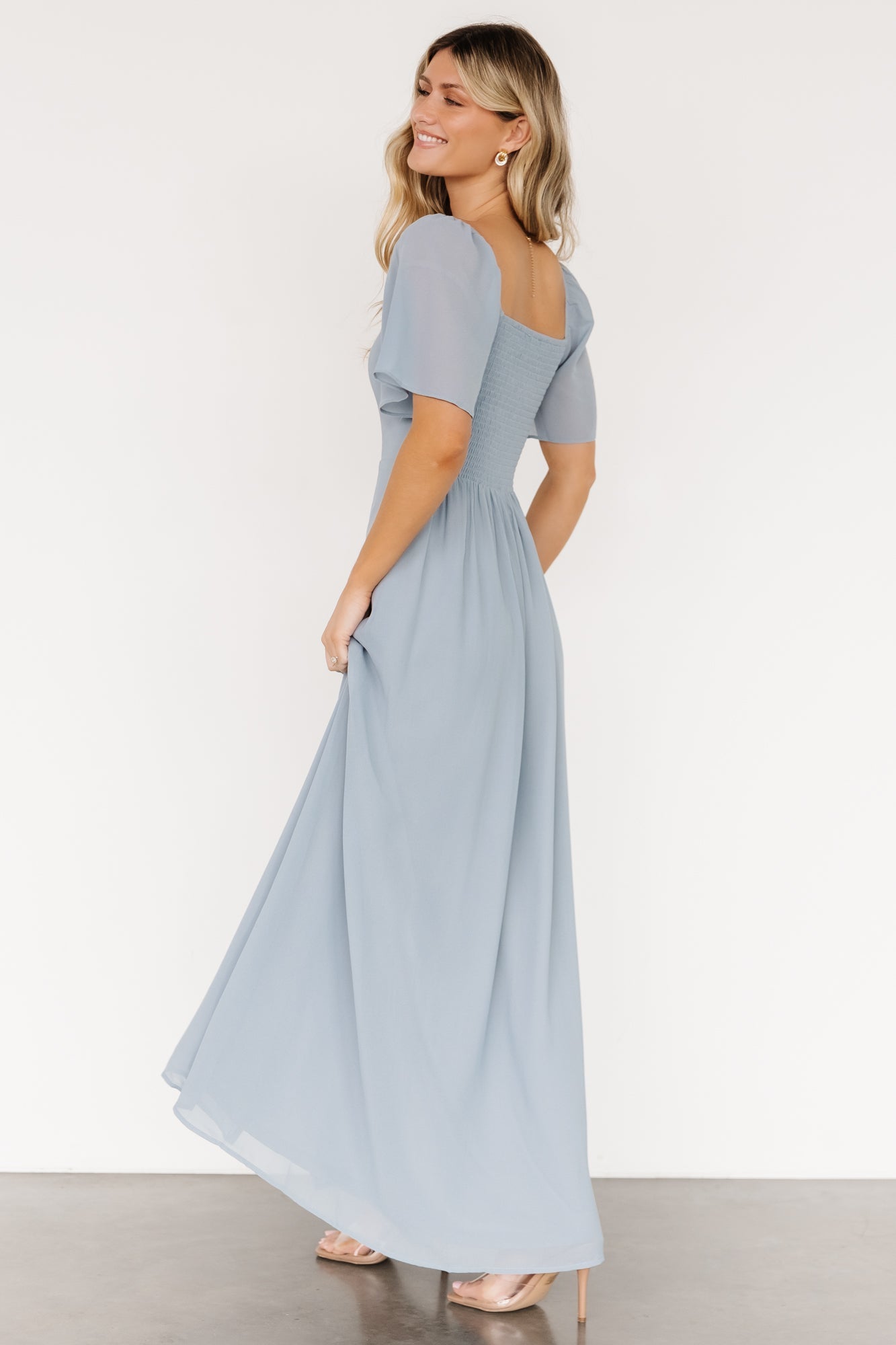 Sierra Sweetheart Maxi Dress | Light Blue-Glamsiq