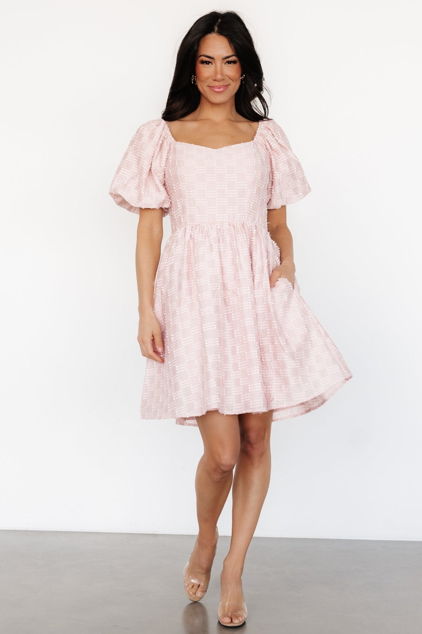 Sommer Short Dress | Blush-Glamsiq