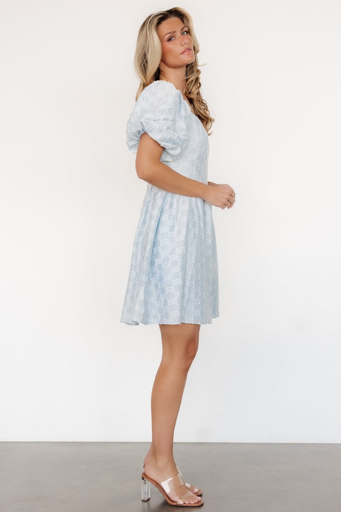 Sommer Short Dress | Light Blue-Glamsiq