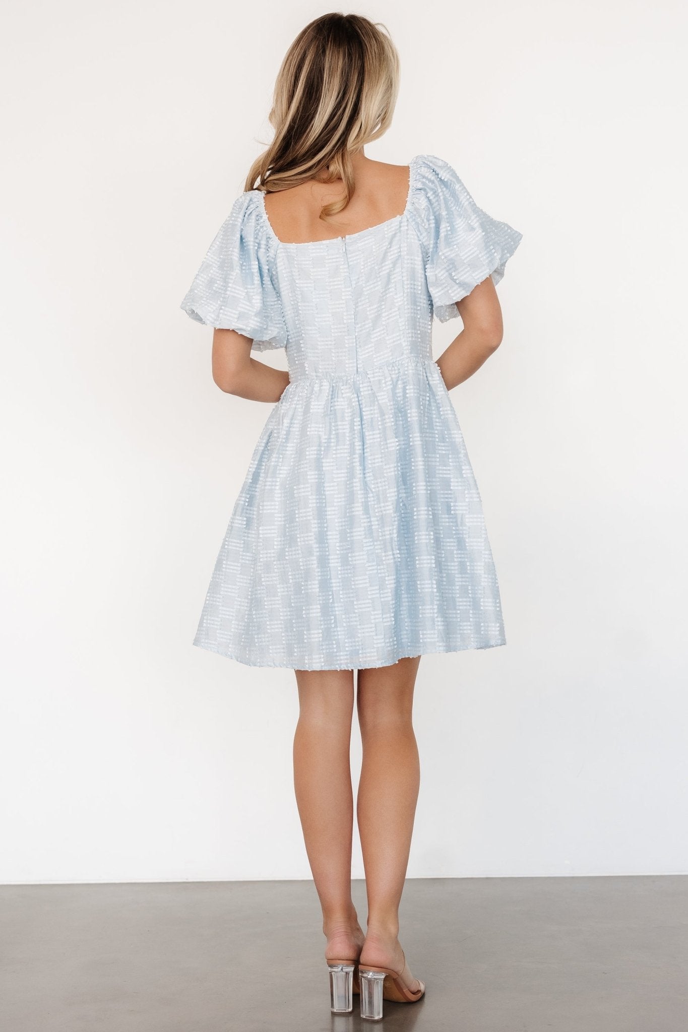 Sommer Short Dress | Light Blue-Glamsiq