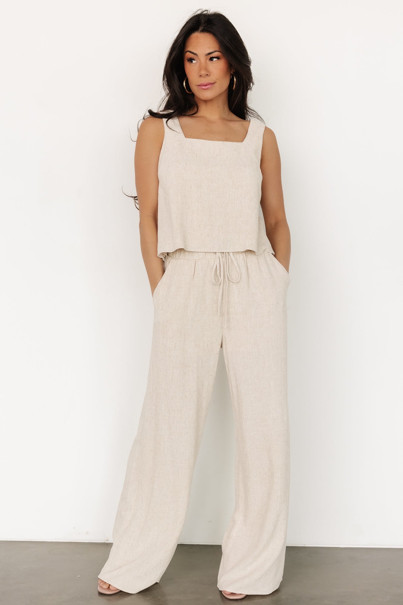 Sparrow Tank + Pants Set | Natural-Glamsiq