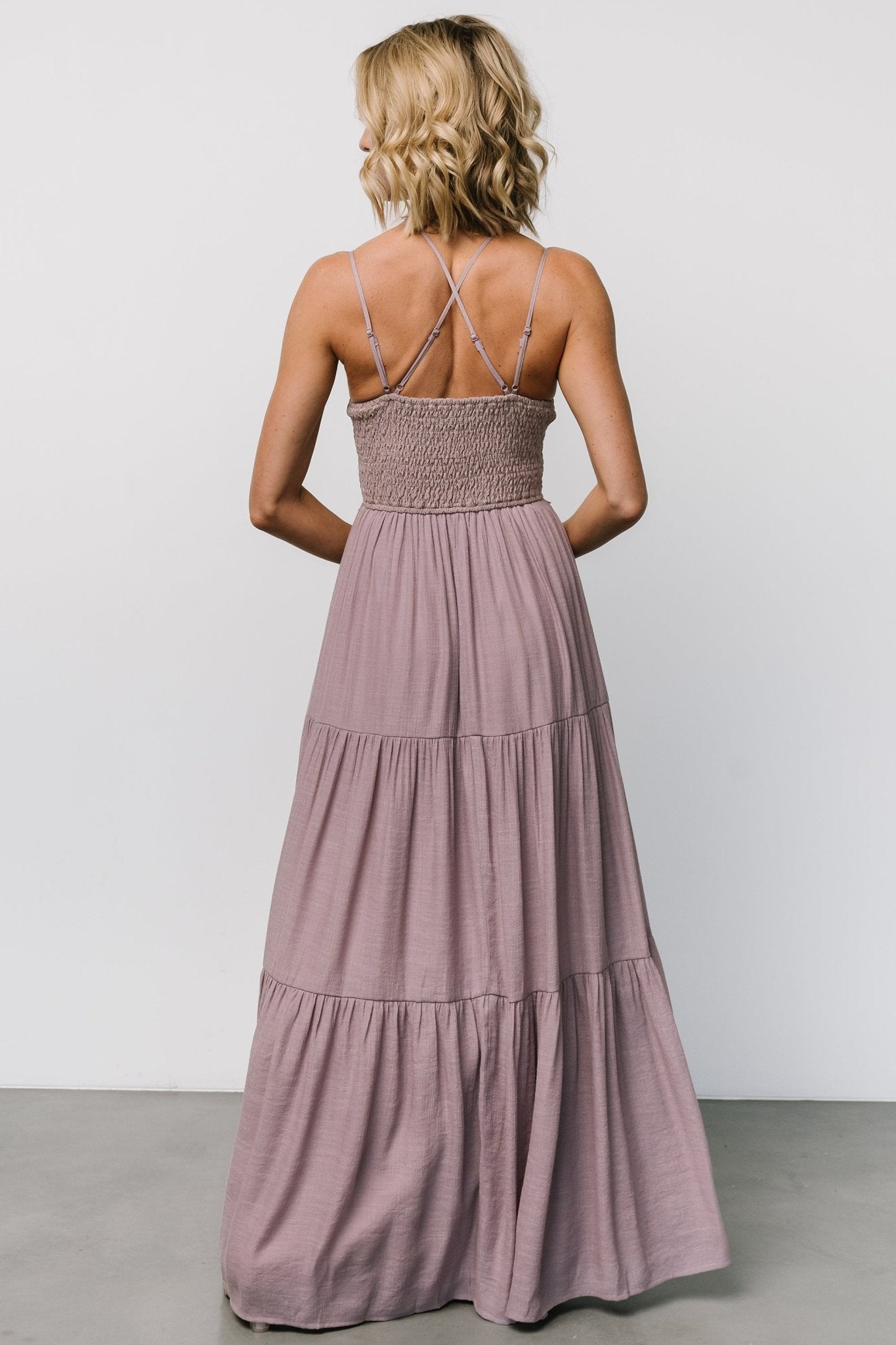 Summerlin Lace Top Maxi Dress | Dusty Mauve-Glamsiq