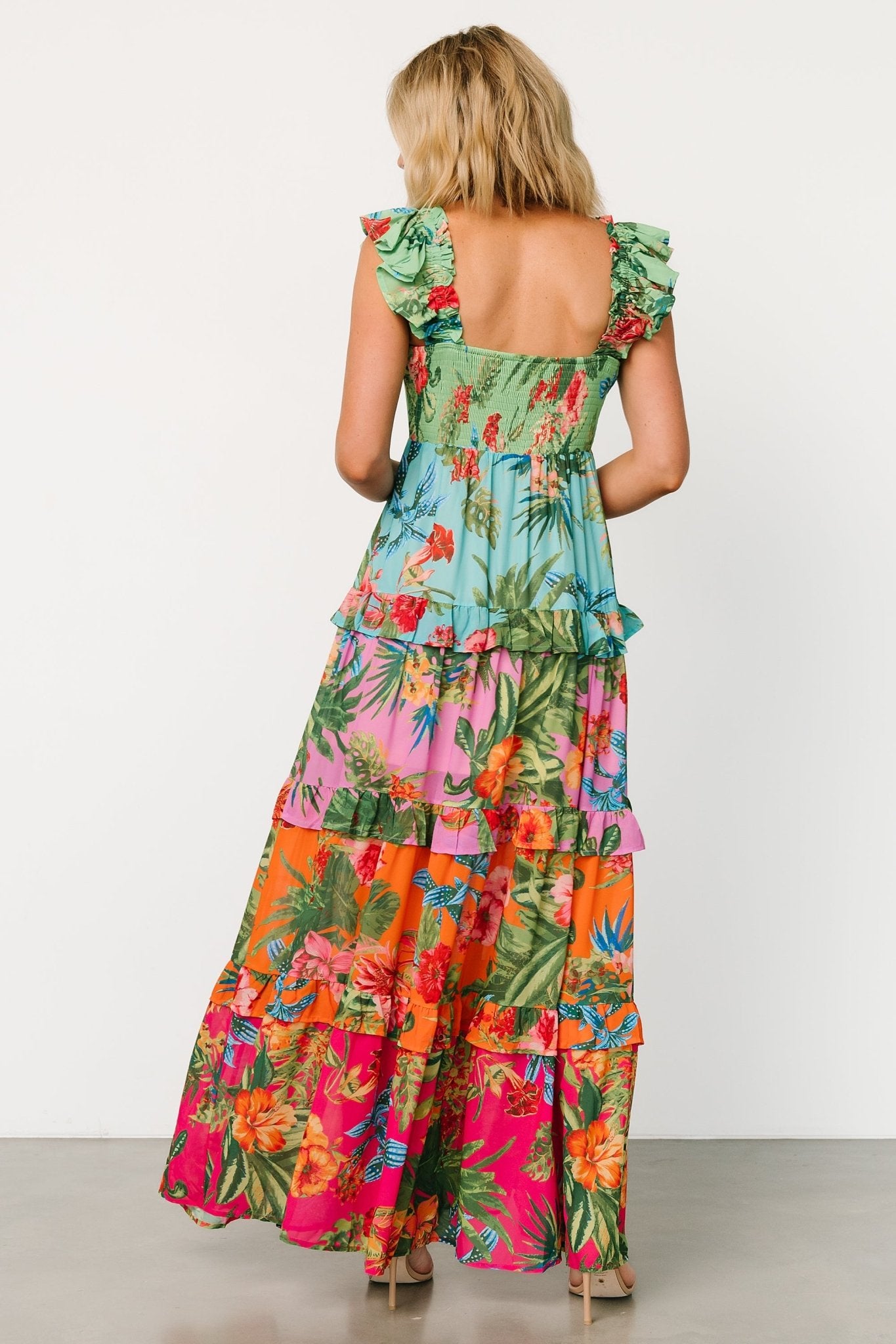 Sundara Tiered Maxi Dress | Multi-Glamsiq