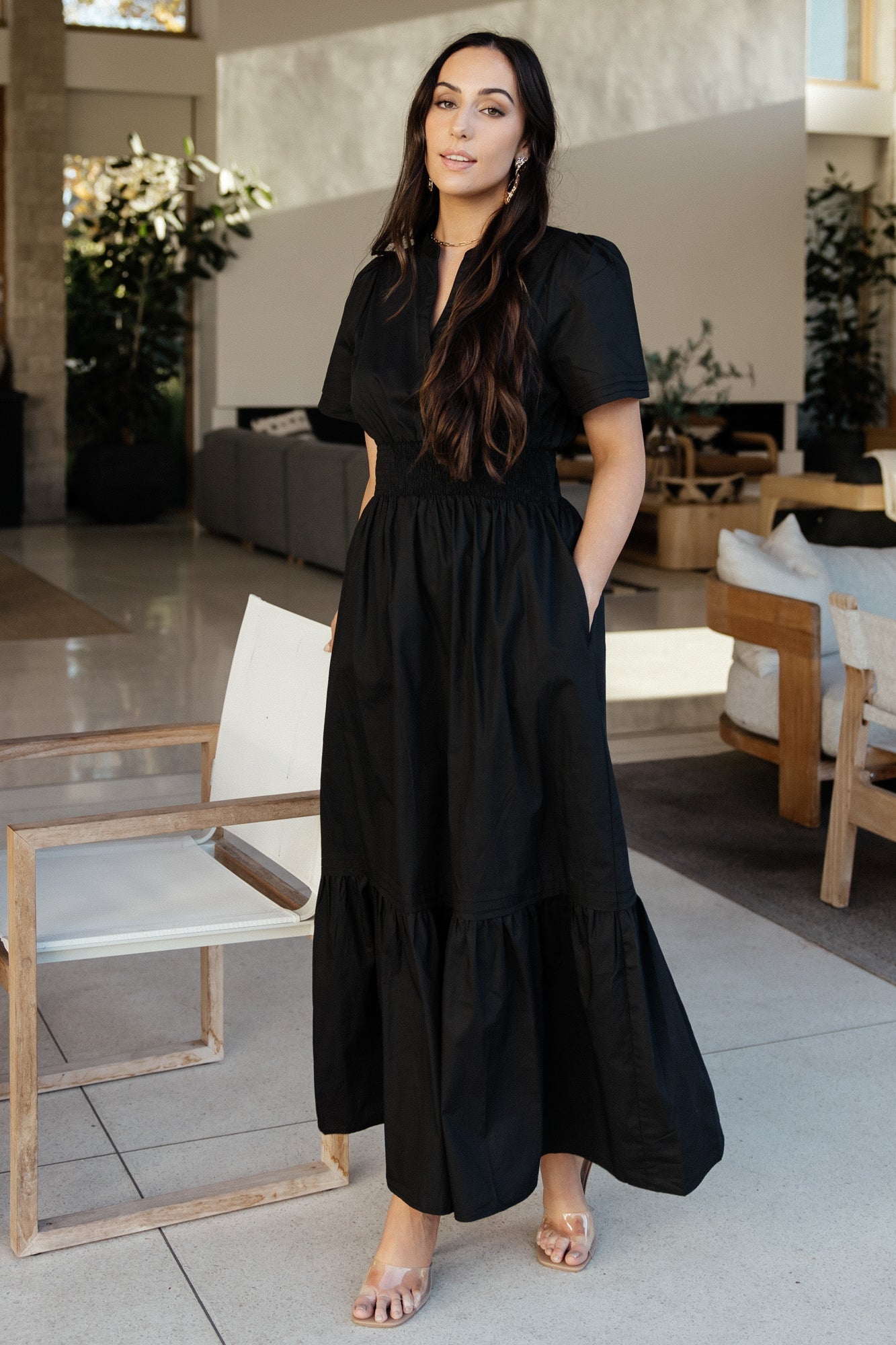 Vera Maxi Dress | Black-Glamsiq