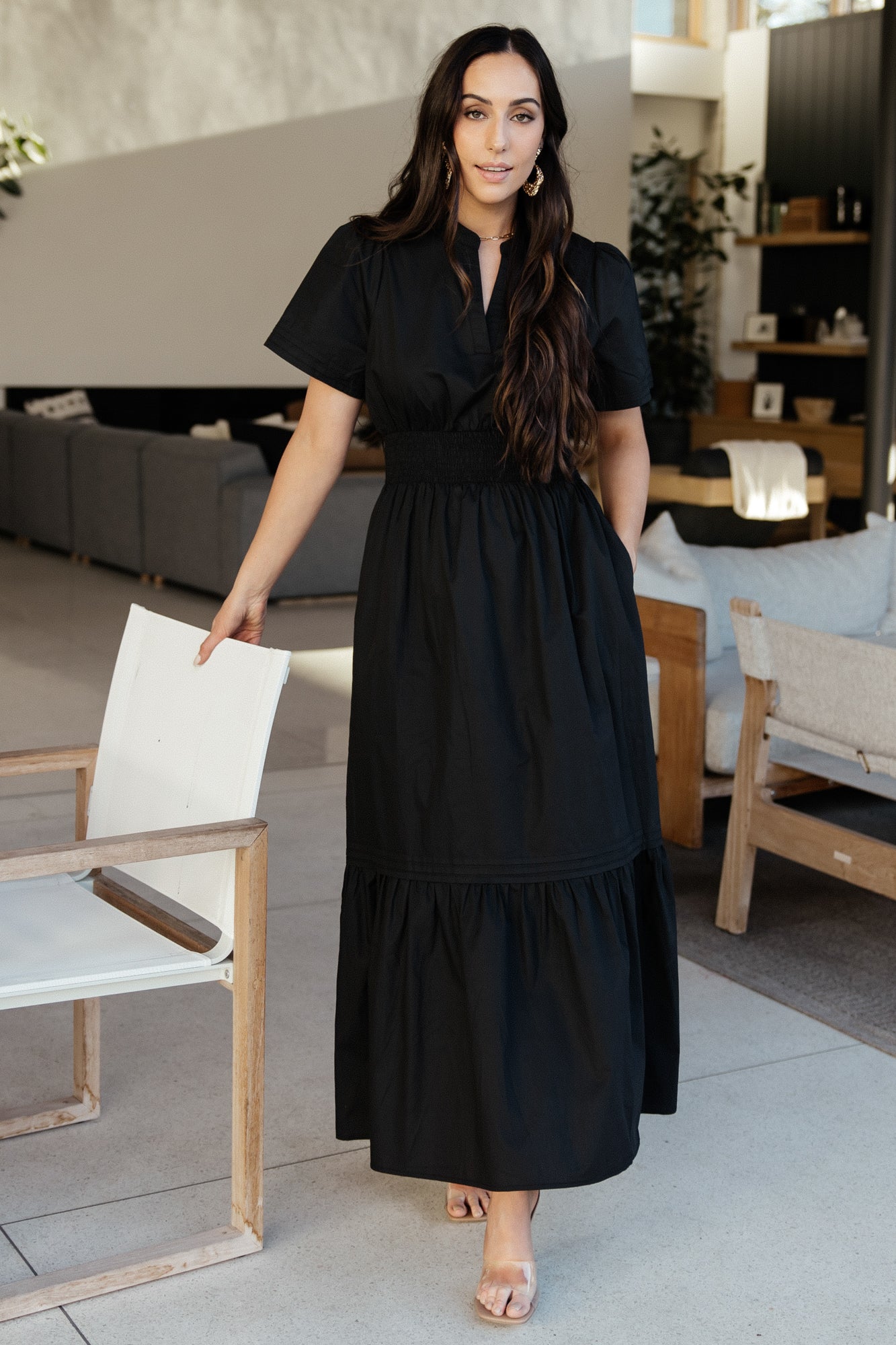 Vera Maxi Dress | Black-Glamsiq