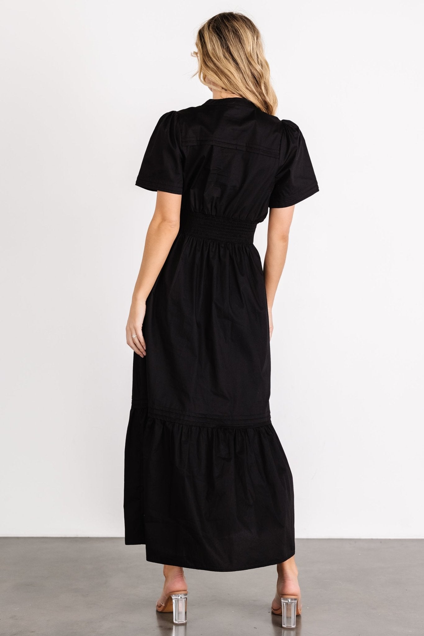 Vera Maxi Dress | Black-Glamsiq