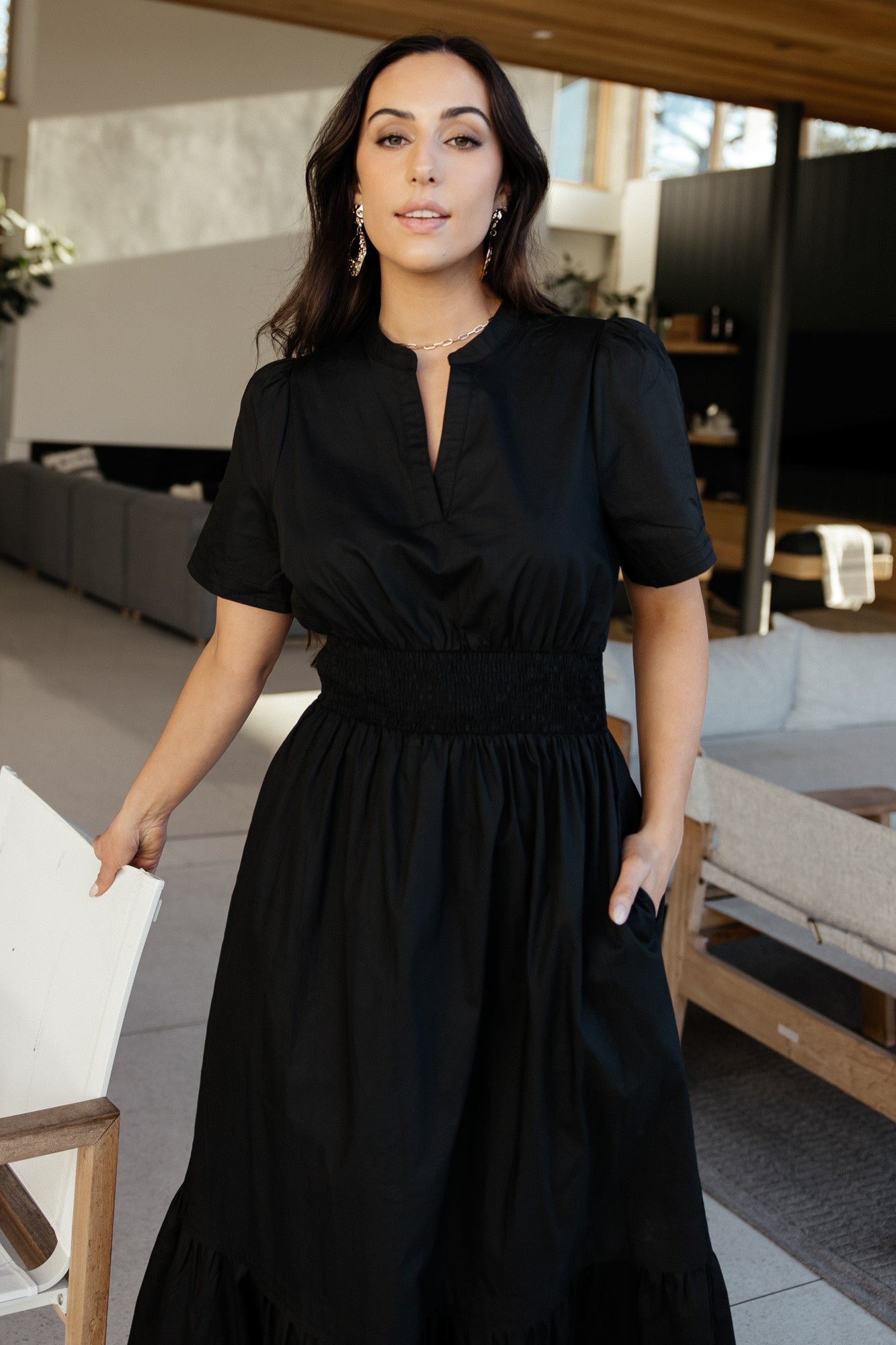 Vera Maxi Dress | Black-Glamsiq