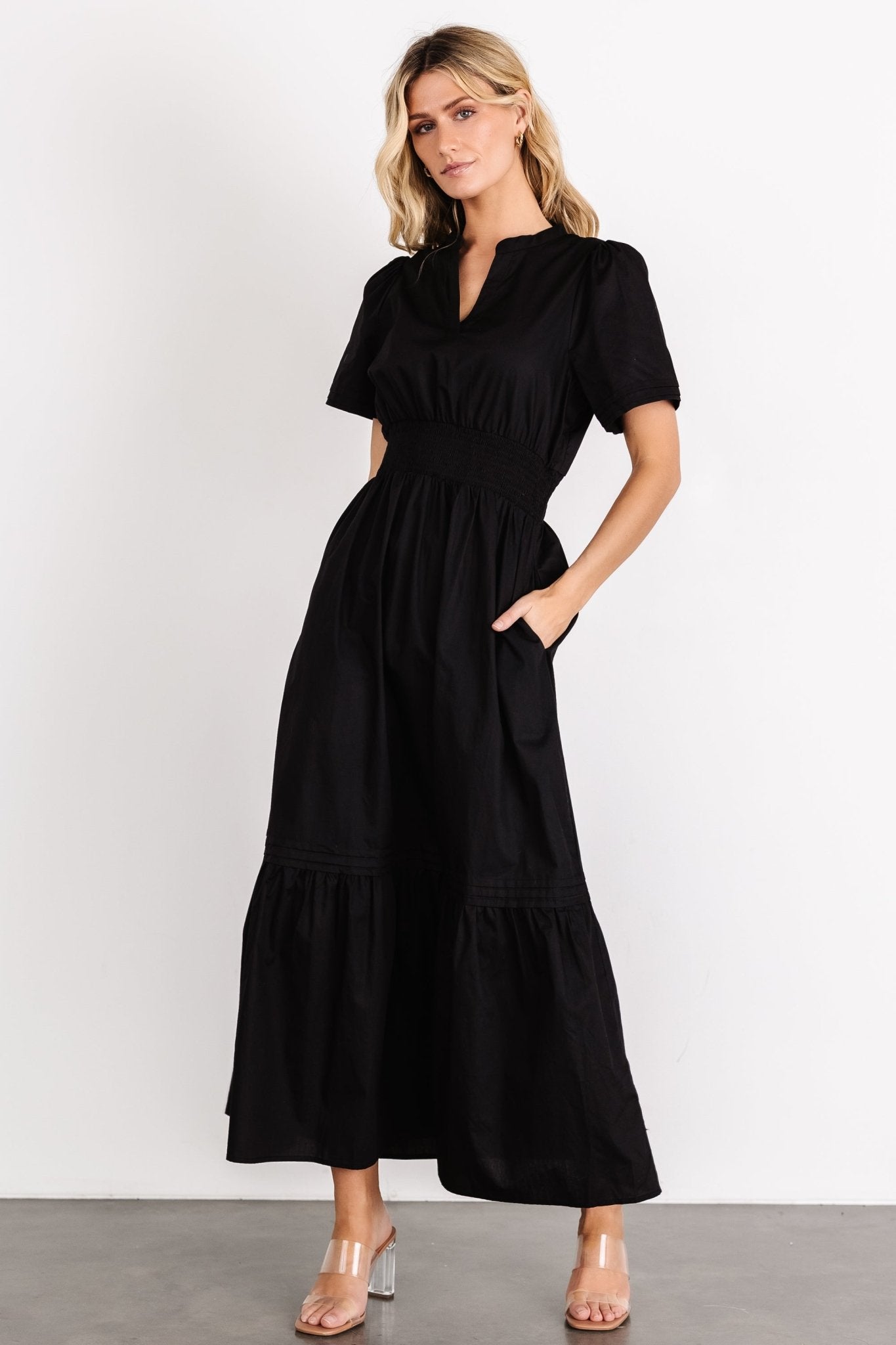 Vera Maxi Dress | Black-Glamsiq
