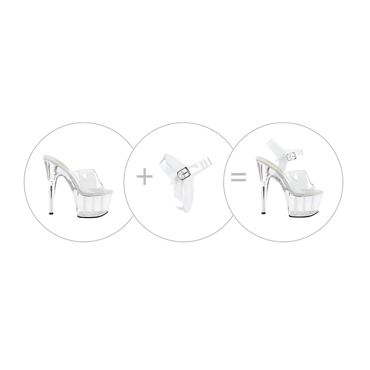 Detachable Clear Ankle Straps-toukticu