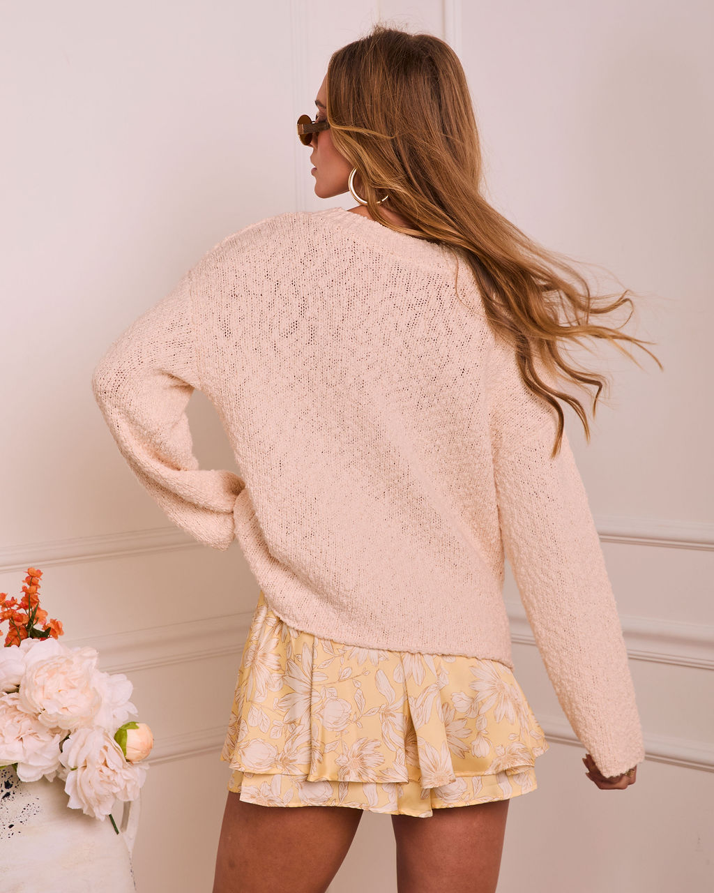 Styled Softly Oversized Knit Sweater-chiciza