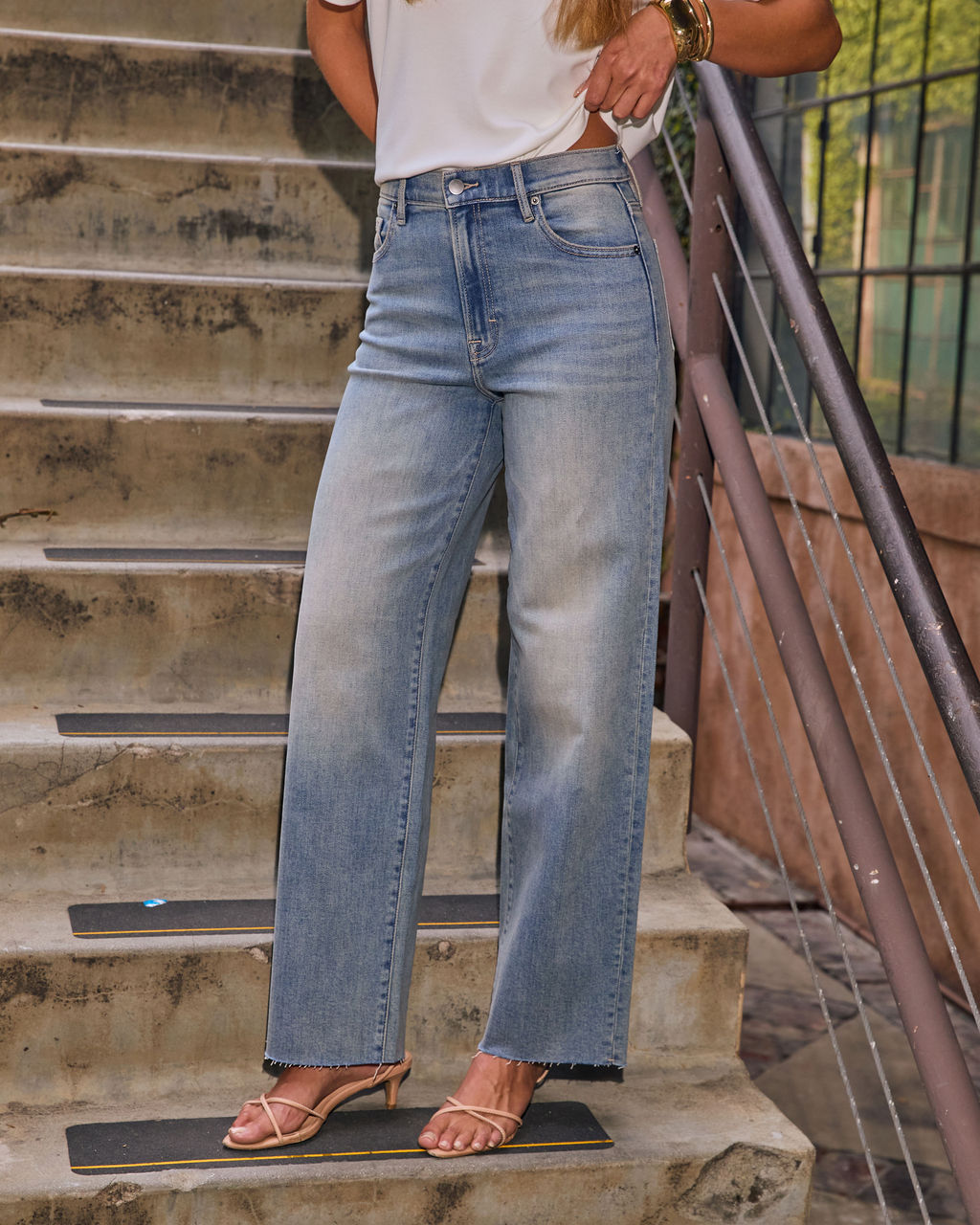 Chiciza Icon Super Stretch High Rise Straight Jeans-chiciza