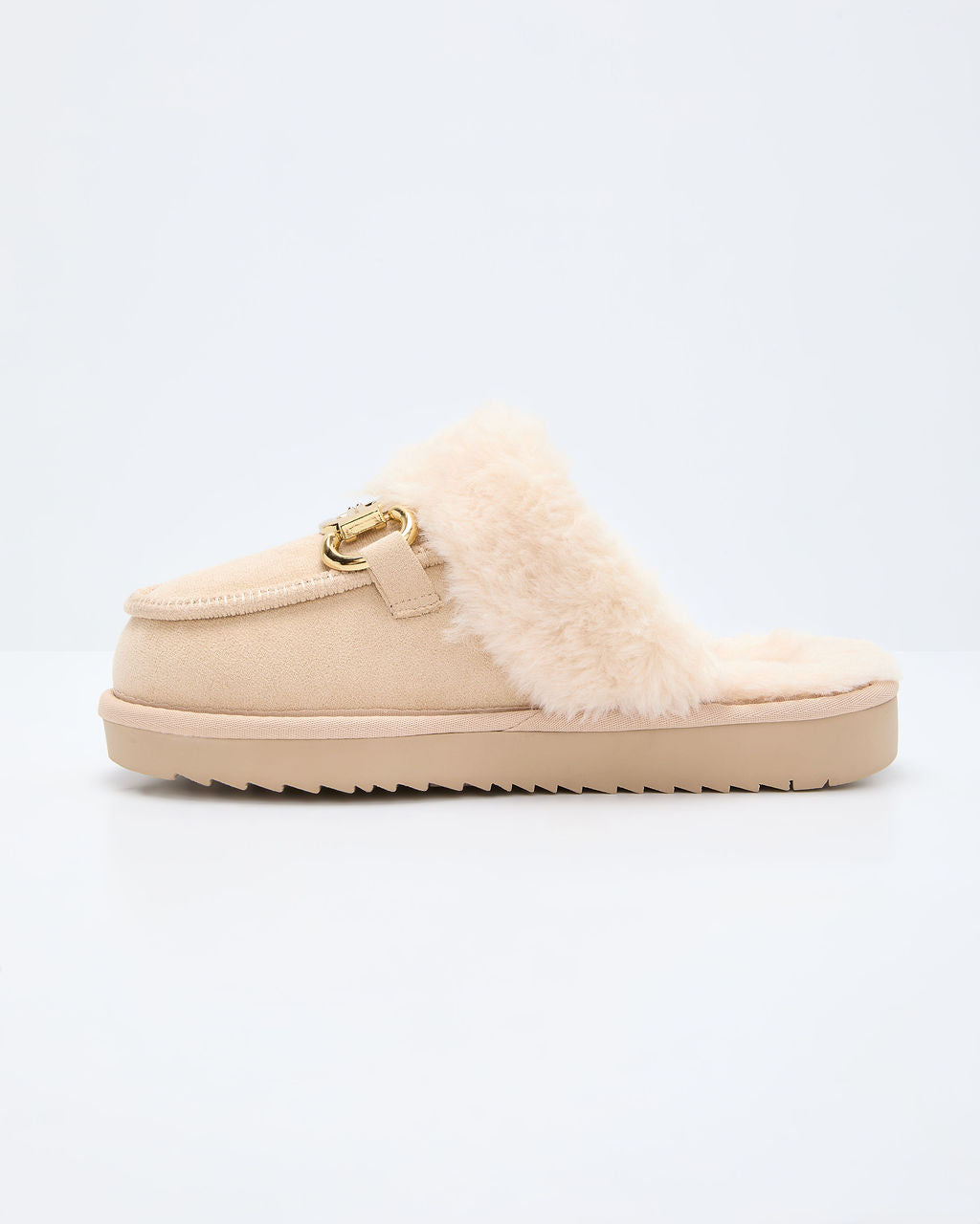 Toasted Oat Suede Horsebit Loafers-chiciza