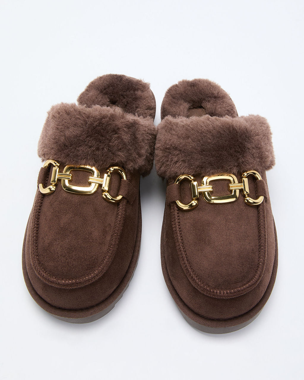 Toasted Oat Suede Horsebit Loafers-chiciza