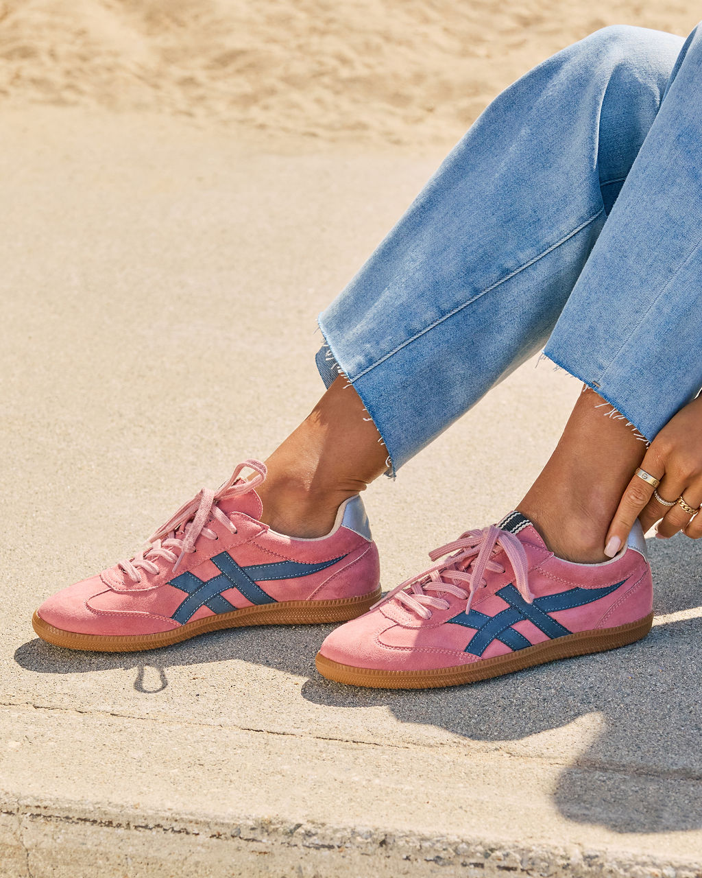 Wyonna Faux Suede Sneakers-chiciza