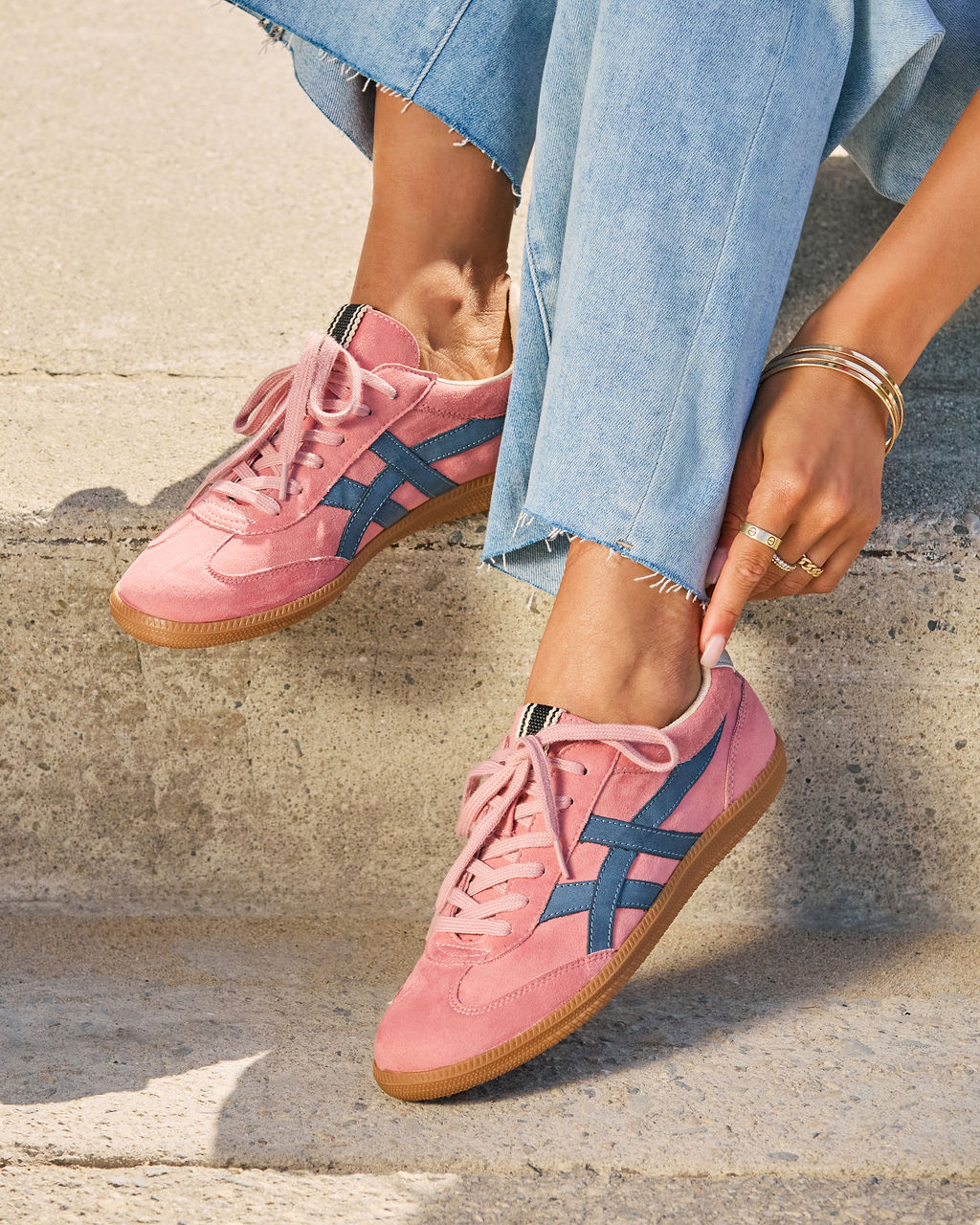 Wyonna Faux Suede Sneakers-chiciza