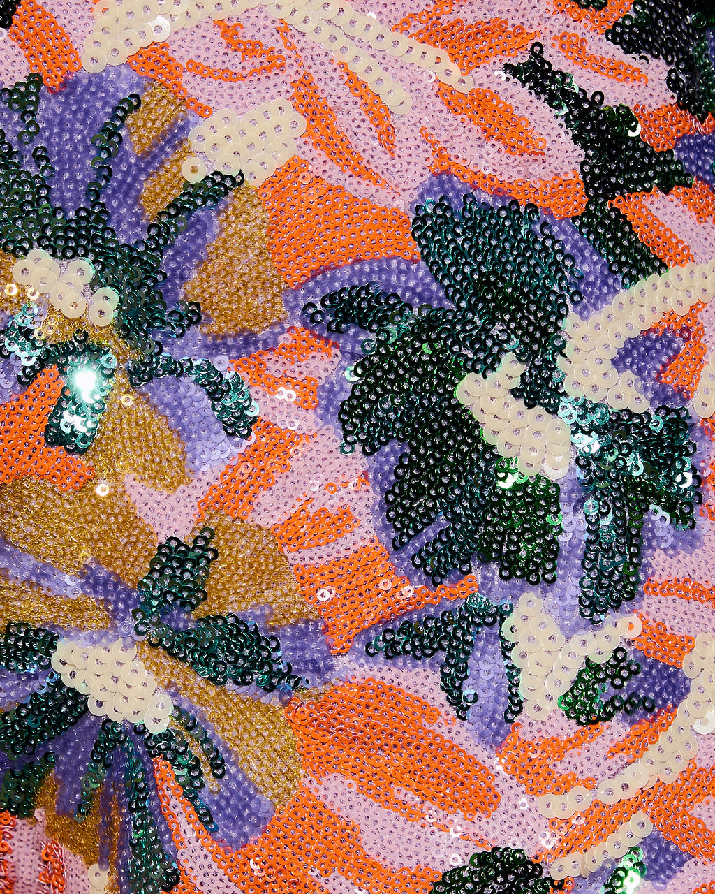 Spring Breeze Floral Sequin Mini Shorts-chiciza