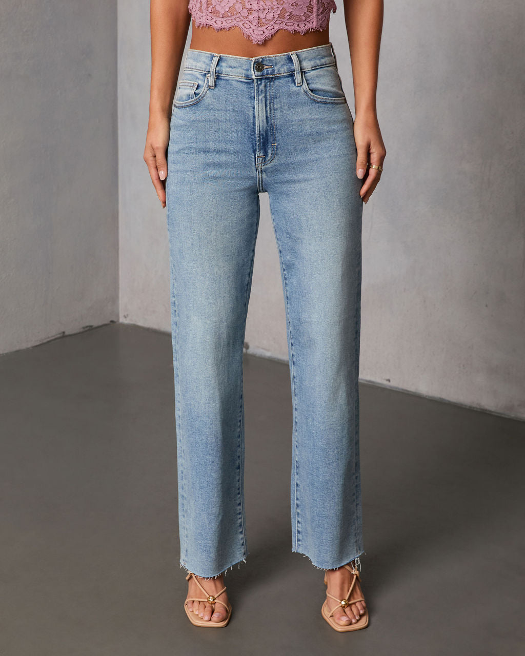 Chiciza Icon Super Stretch High Rise Straight Jeans-chiciza