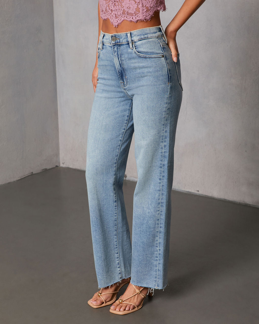 Chiciza Icon Super Stretch High Rise Straight Jeans-chiciza