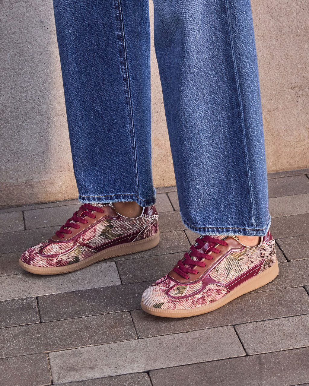 Whispers of Fall Tapestry Sneakers-chiciza