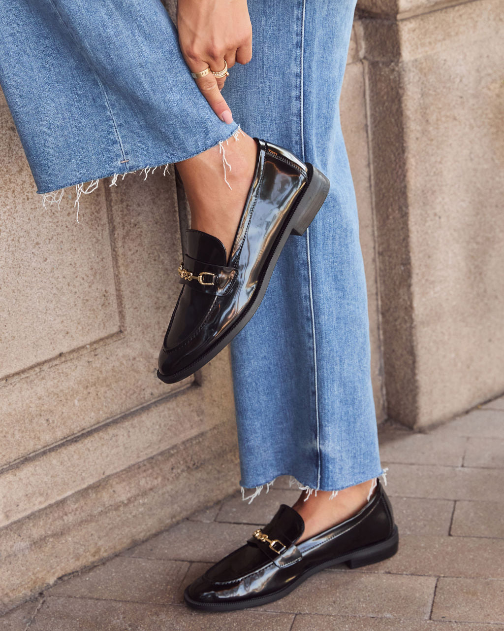 Vestra Horsebit Oxford Loafers-chiciza