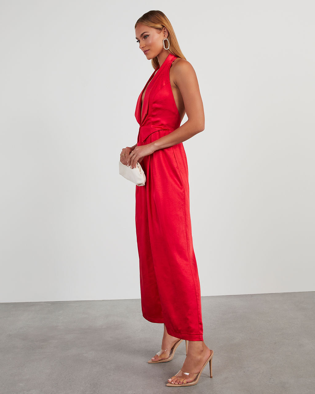 Reeves Satin Halter Jumpsuit-chiciza