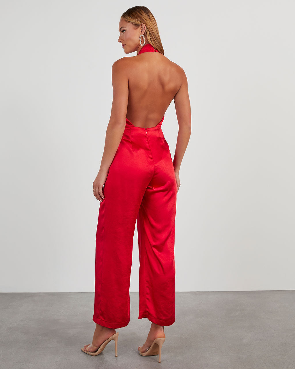 Reeves Satin Halter Jumpsuit-chiciza
