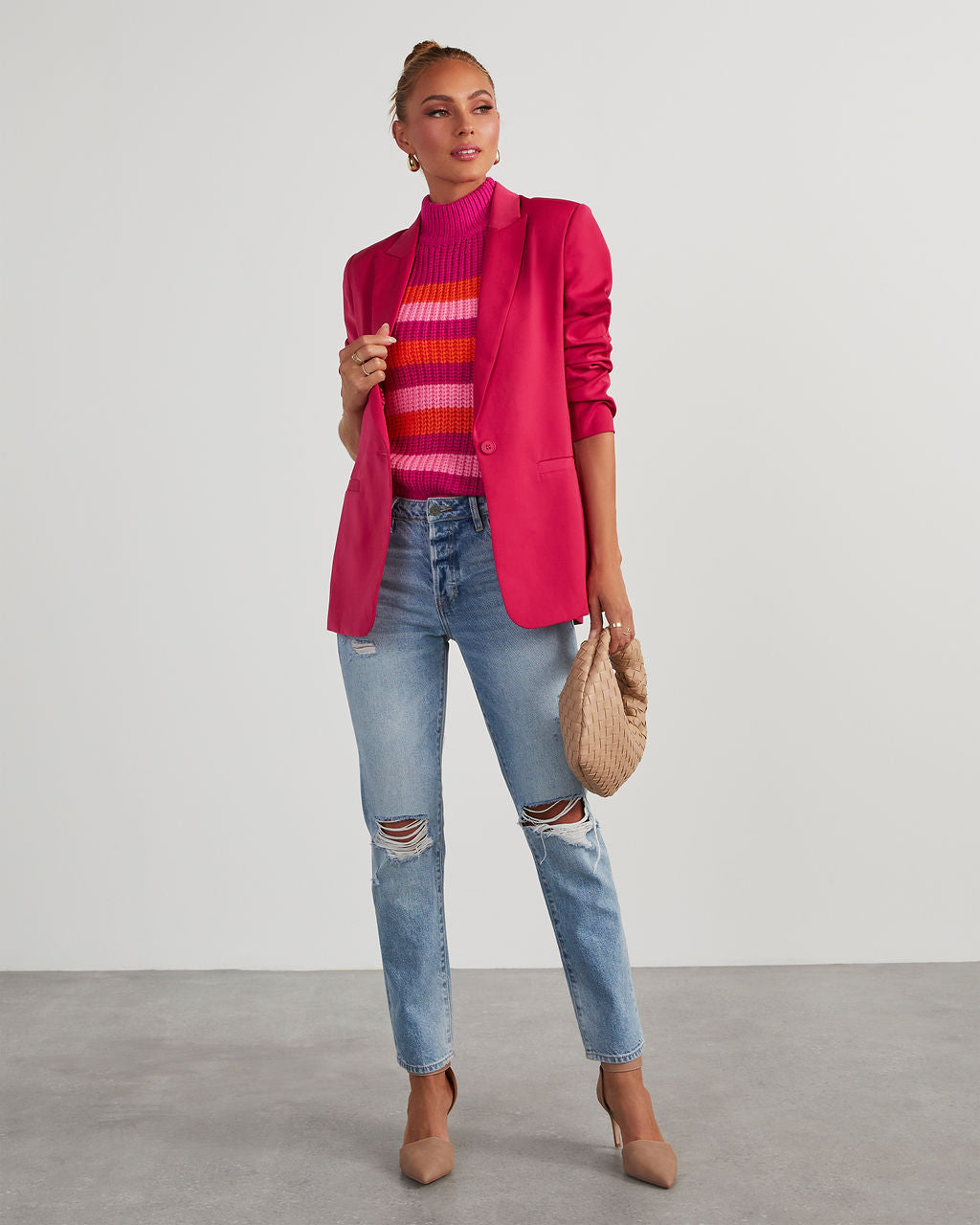 Standards Pocketed Blazer-chiciza