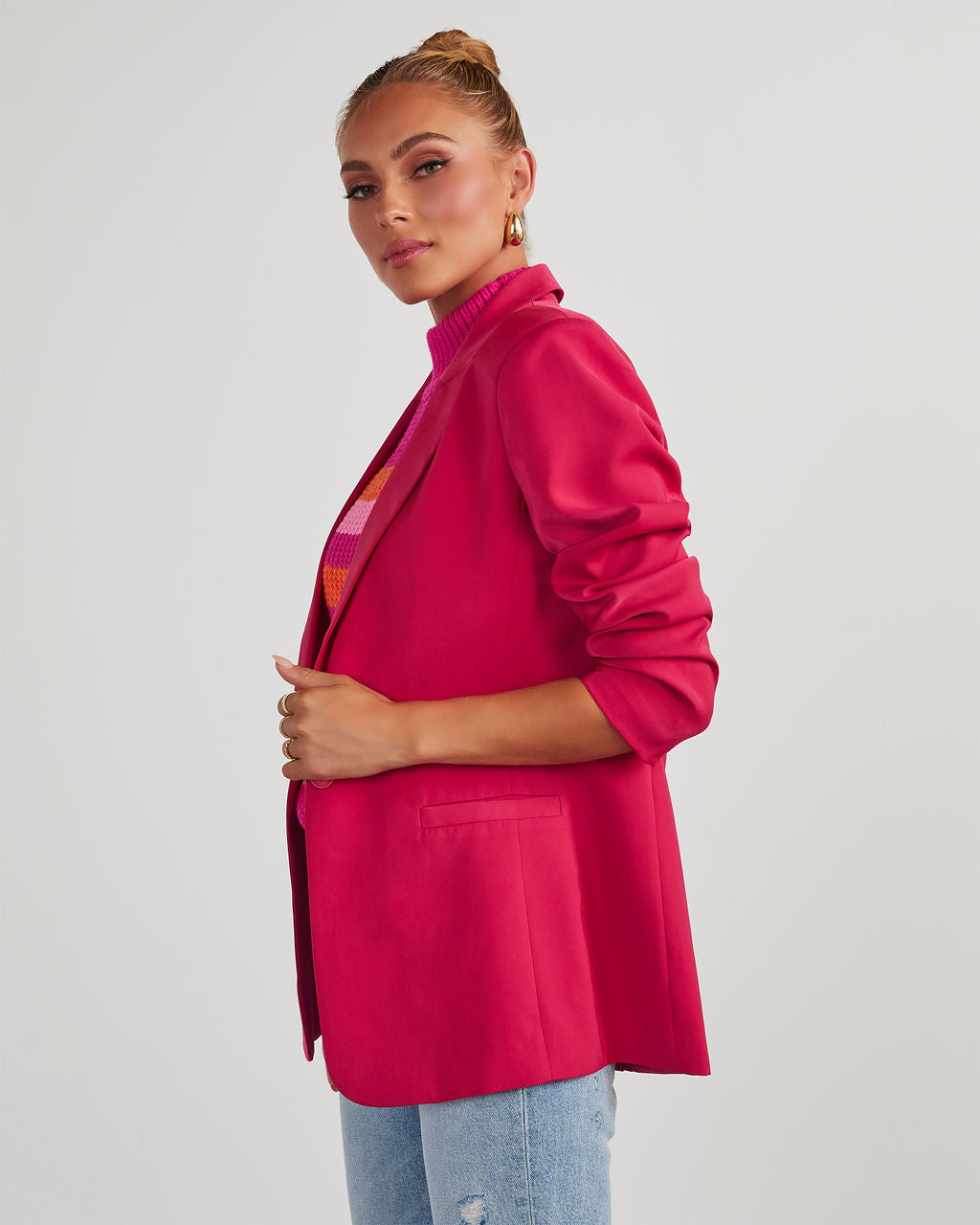 Standards Pocketed Blazer-chiciza