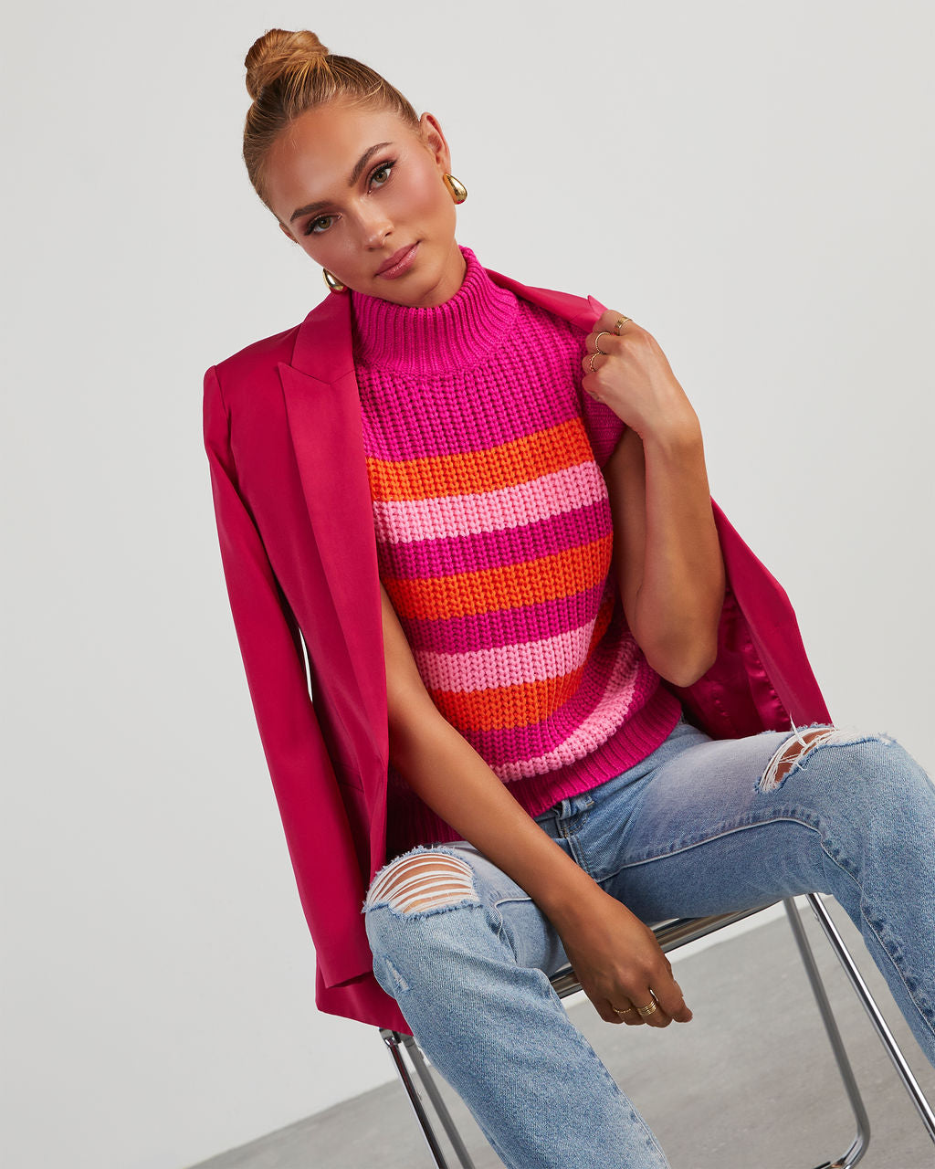 Standards Pocketed Blazer-chiciza