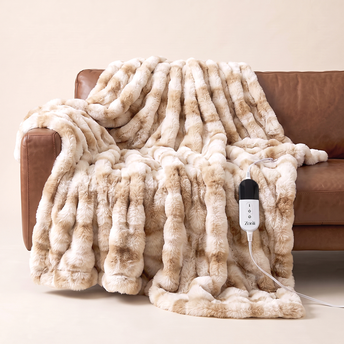 Fuzzy Calming Heated Weighted Blanket