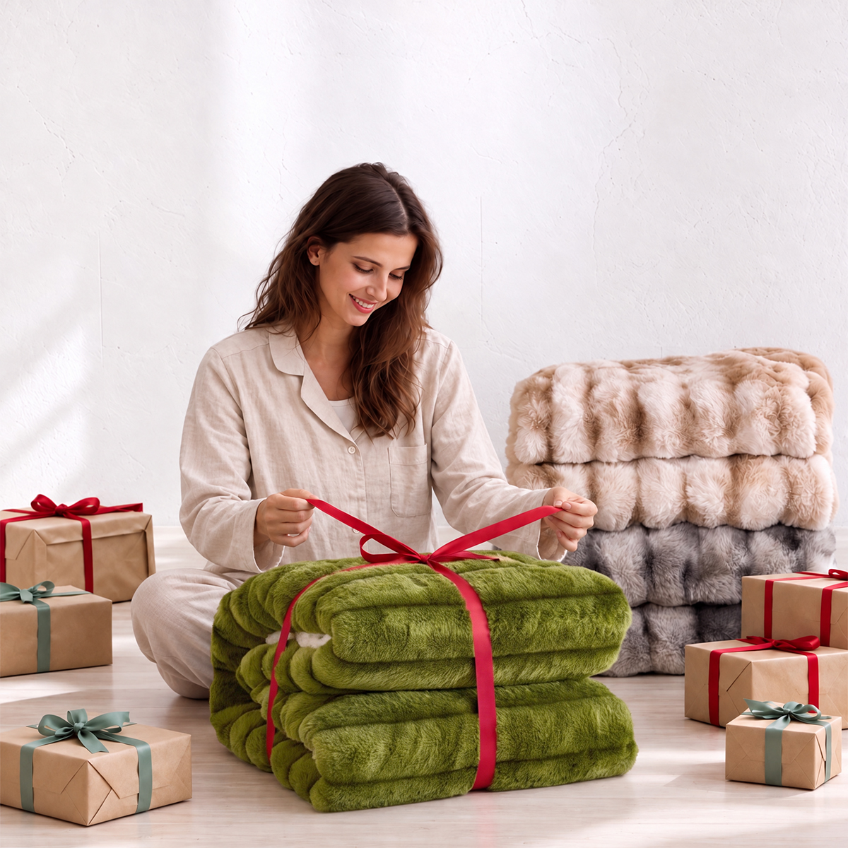 Fuzzy Calming Heated Weighted Blanket