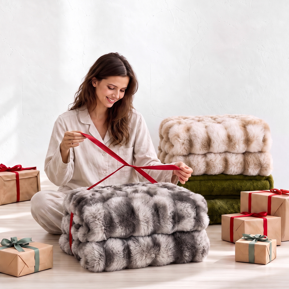 Fuzzy Calming Heated Weighted Blanket