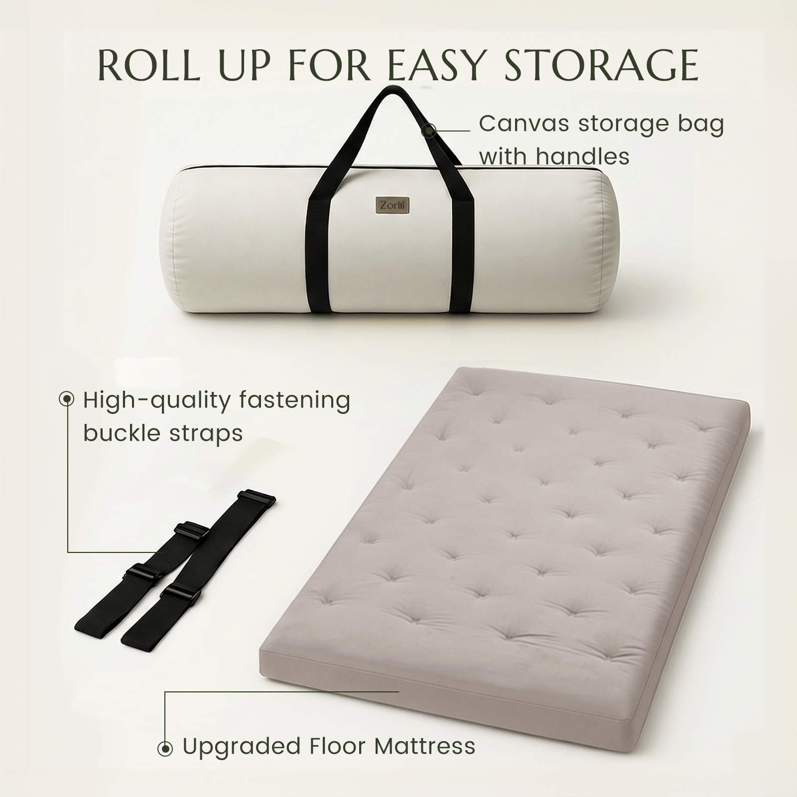Classic Floor Mattress for Flexible Small-Space Living