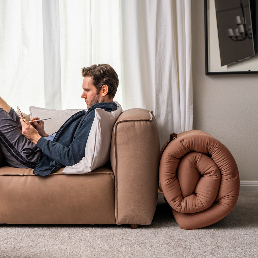 Folding and Storing a futon mattress